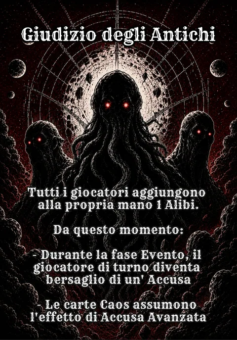 Giudizio degli Antichi: Evento