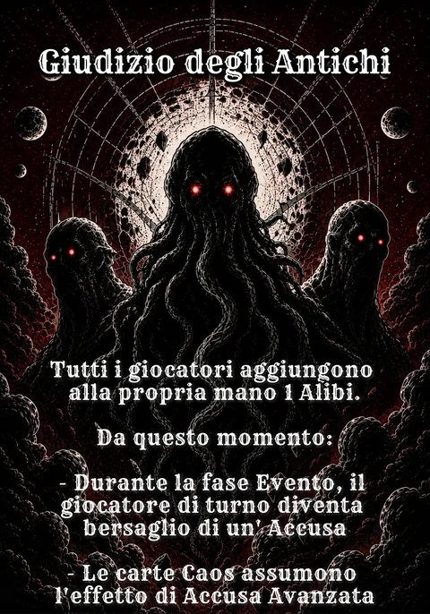 Giudizio degli Antichi: Evento