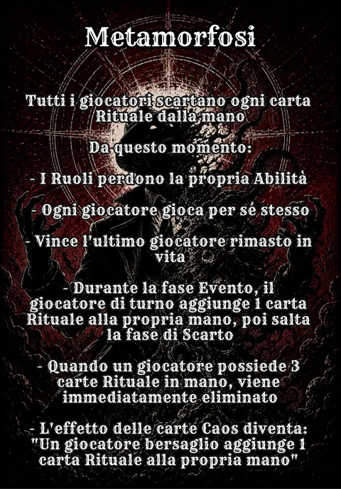 Metamorfosi: Evento