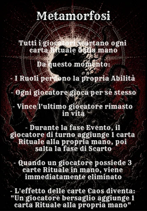 Metamorfosi: Evento